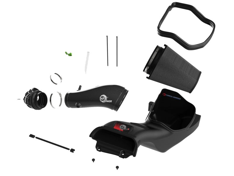 AFE Track Series Intake - aFe 23-24 Ford F150 Raptor R V8 5.2L Supercharged Track Series Air Intake w/ Black PDS Filter