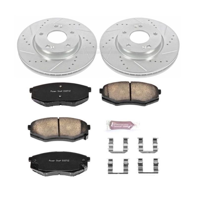 PSB Z23 Evolution Kit - Power Stop 10-12 Hyundai Tucson Front Z23 Evolution Sport Brake Kit