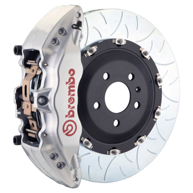 BRB Big Brake Kits - Brembo 08-17 A5/08-17 S5/09-16 A4/09-16 S4 Fr GT BBK 6Pist Cast 380x34 2pc Rotor Slot Type3-Silver