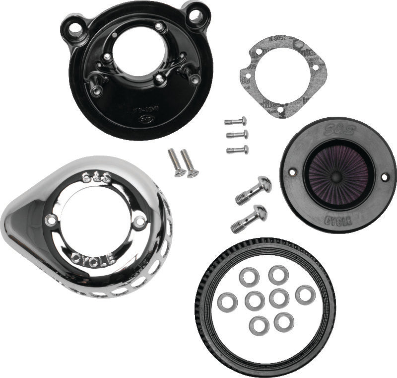 SSC Air Stinger Kits - S&S Cycle 2007+ XL Models Stealth Air Stinger w/ Chrome Teardrop