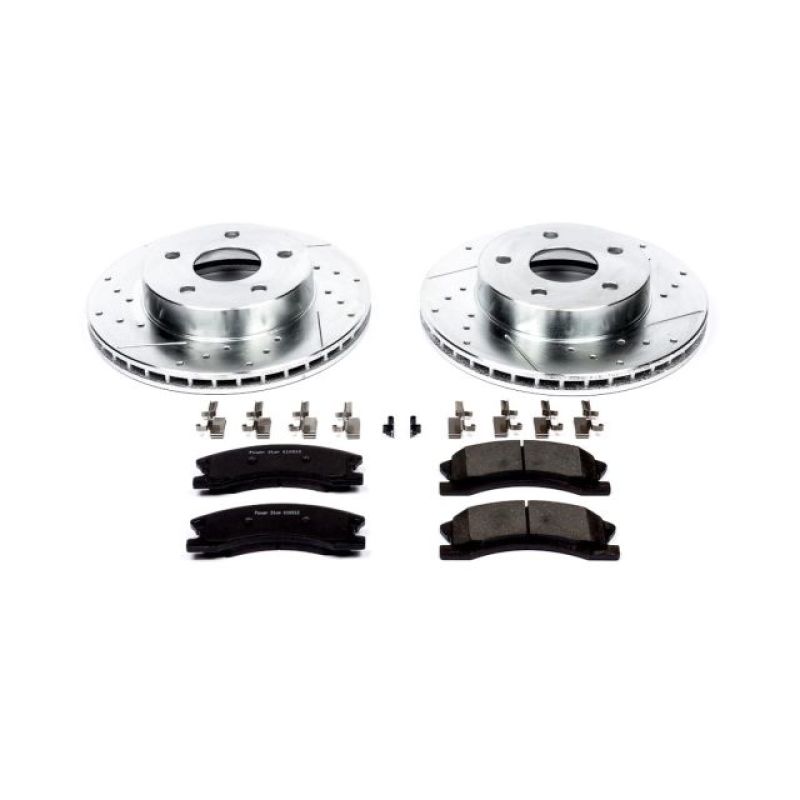 PSB Z23 Evolution Kit - Power Stop 99-04 Jeep Grand Cherokee Front Z23 Evolution Sport Brake Kit