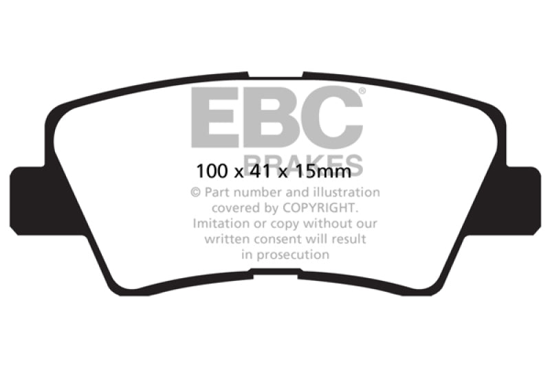 EBC Ultimax2 Brake Pad Sets - EBC 09-11 Hyundai Azera 3.3 Ultimax2 Rear Brake Pads