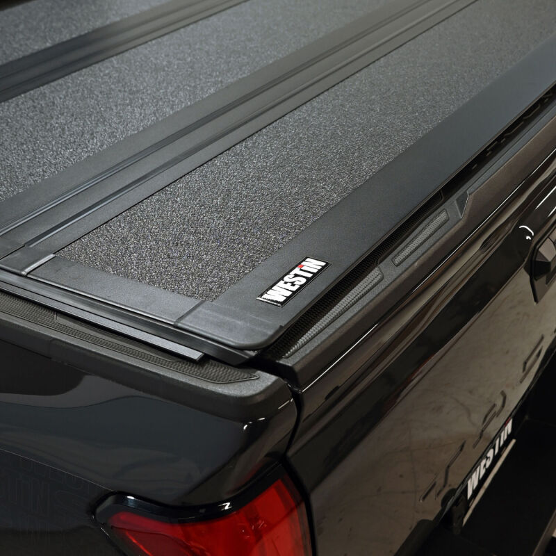 WES Hard Tri-Fold Tonneau Covers - Westin 24-26 Toyota Tacoma 2WD/4WD 5ft. Bed Hard Tri-Fold Tonneau Cover - Black