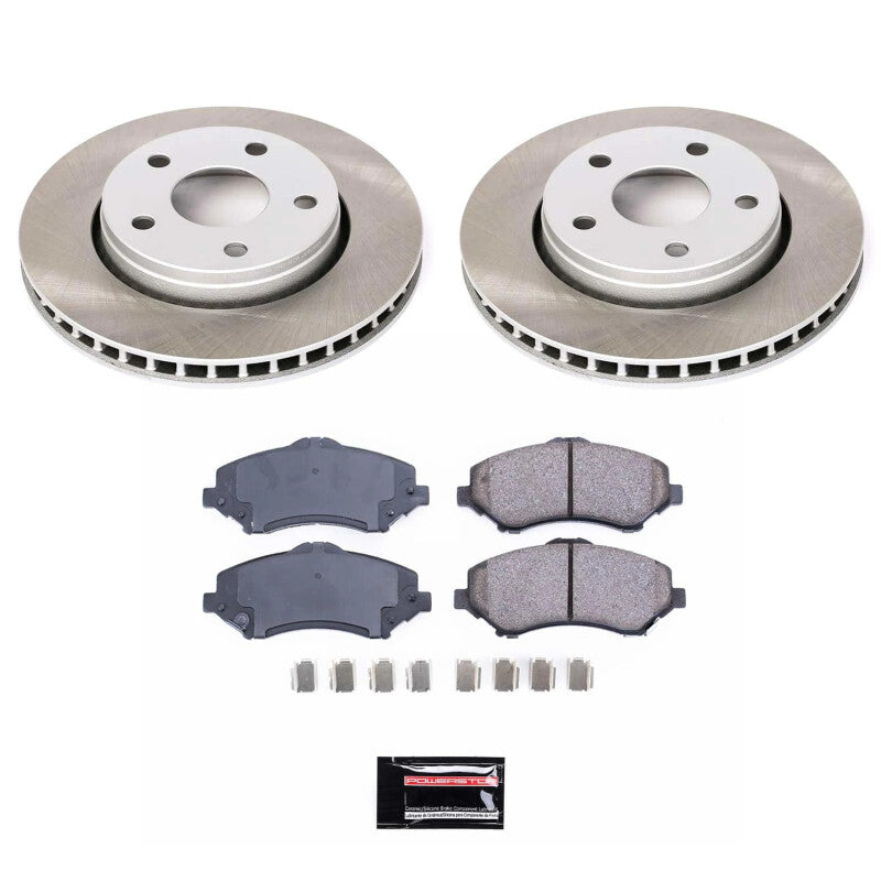 PSB Semi-Coated Rotor Kits - Power Stop 2018 Jeep Wrangler JK Front Semi-Coated Rotor Kit