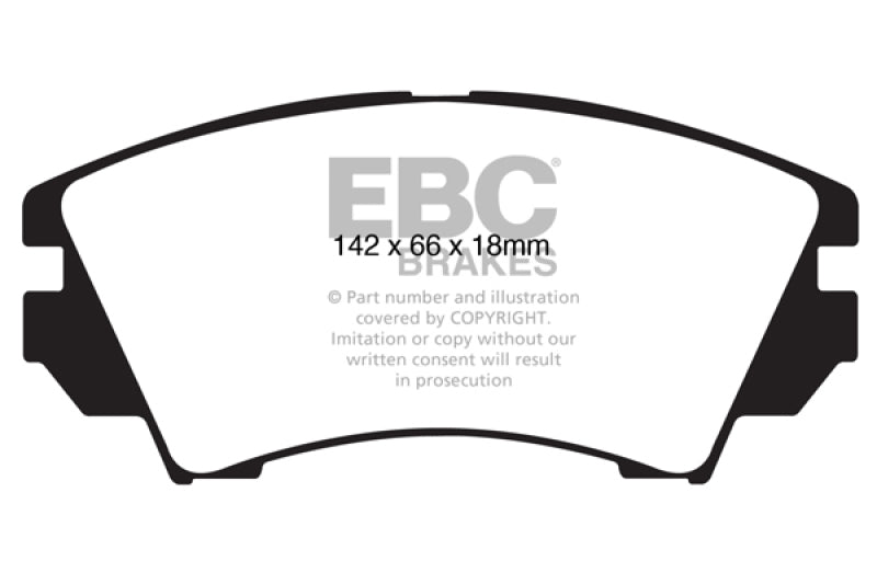 EBC Ultimax2 Brake Pad Sets - EBC 10+ Buick Allure (Canada) 3.0 Ultimax2 Front Brake Pads