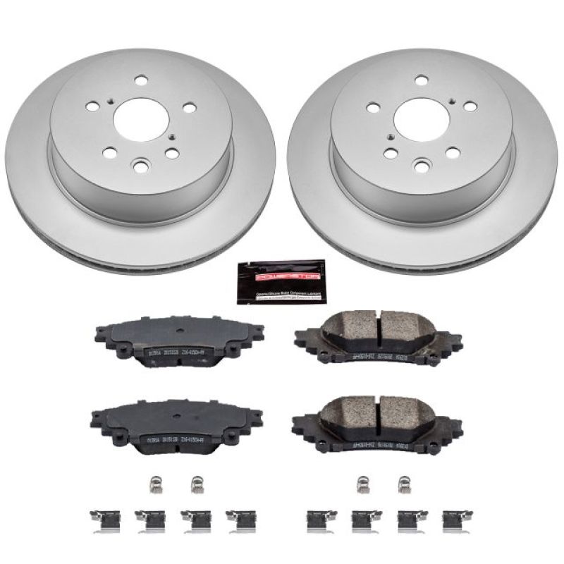 PSB Z17 Evolution Coated Kit - Power Stop 14-15 Lexus IS250 Rear Z17 Evolution Geomet Coated Brake Kit (US & Canadian Models Only)