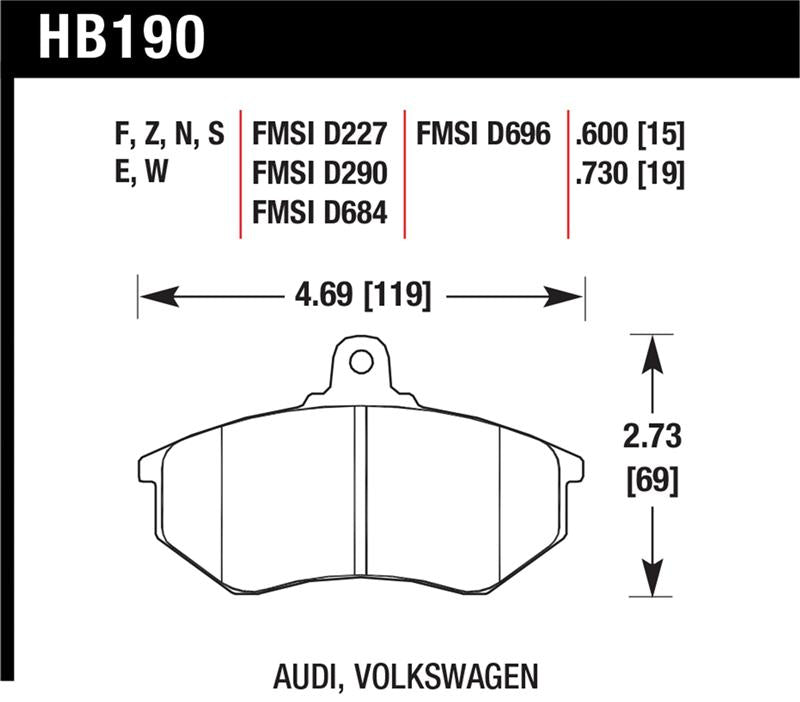 HAWK HP+ Brake Pad Sets - Hawk HP+ Street Brake Pads