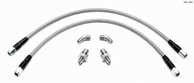 WIL Flexline Brake Hose - Wilwood Flexline Kit BMW E46 Front