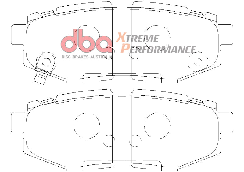DBA XP650 Brake Pads - DBA 11+ Subaru Legacy GT XP650 Rear Brake Pads