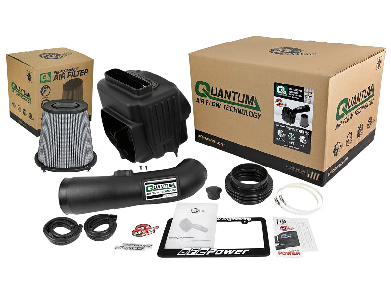 AFE Quantum Intakes - aFe Quantum Pro DRY S Cold Air Intake System 17-18 GM/Chevy Duramax V8-6.6L L5P - Dry