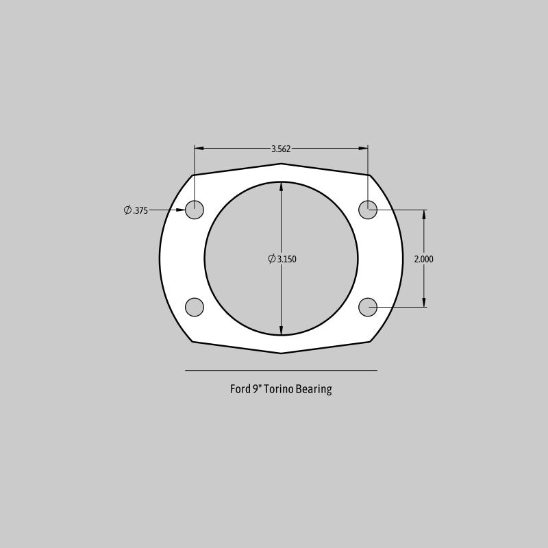 BAE SS4 Brake Kits - Baer Brakes Rear Ends w/ Ford 9in Torino Bearing Housing Ends 11in SS4+ Rear SDZ Brake Kit - Black