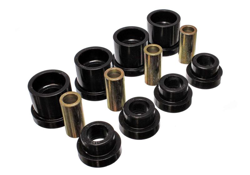 ES Subframe Bushings - Black - Energy Suspension 95-98 Nissan 240SX (S14) Black Rear Subframe Insert Set (Must reuse all metal part