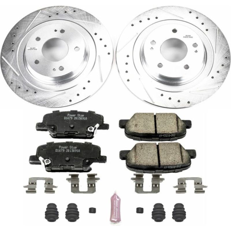 PSB Z23 Evolution Kit - Power Stop 14-18 Mitsubishi Outlander Rear Z23 Evolution Sport Brake Kit