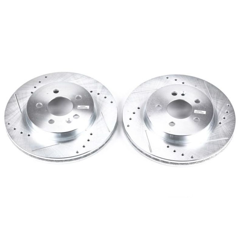 PSB Evolution Drill/Slot Rotor - Power Stop 98-03 Mercedes-Benz ML320 Front Evolution Drilled & Slotted Rotors - Pair