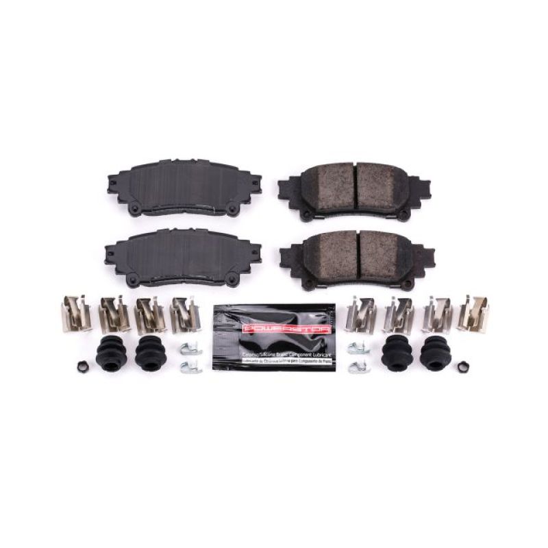 PSB Z23 Evolution Brake Pads - Power Stop 10-15 Lexus RX350 Rear Z23 Evolution Sport Brake Pads w/Hardware