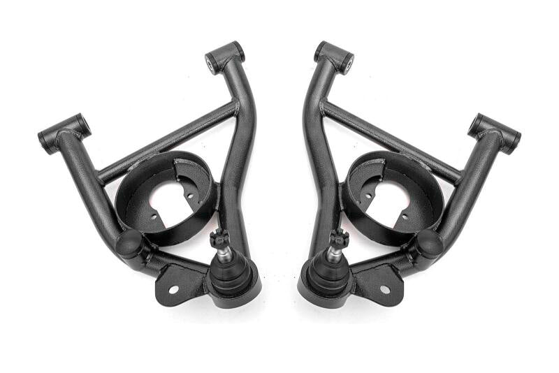 BMR Control Arms - BMR 78-87 GM G-Body A-Arms Lower Delrin Bushings Std Ball Joint - Black Hammertone