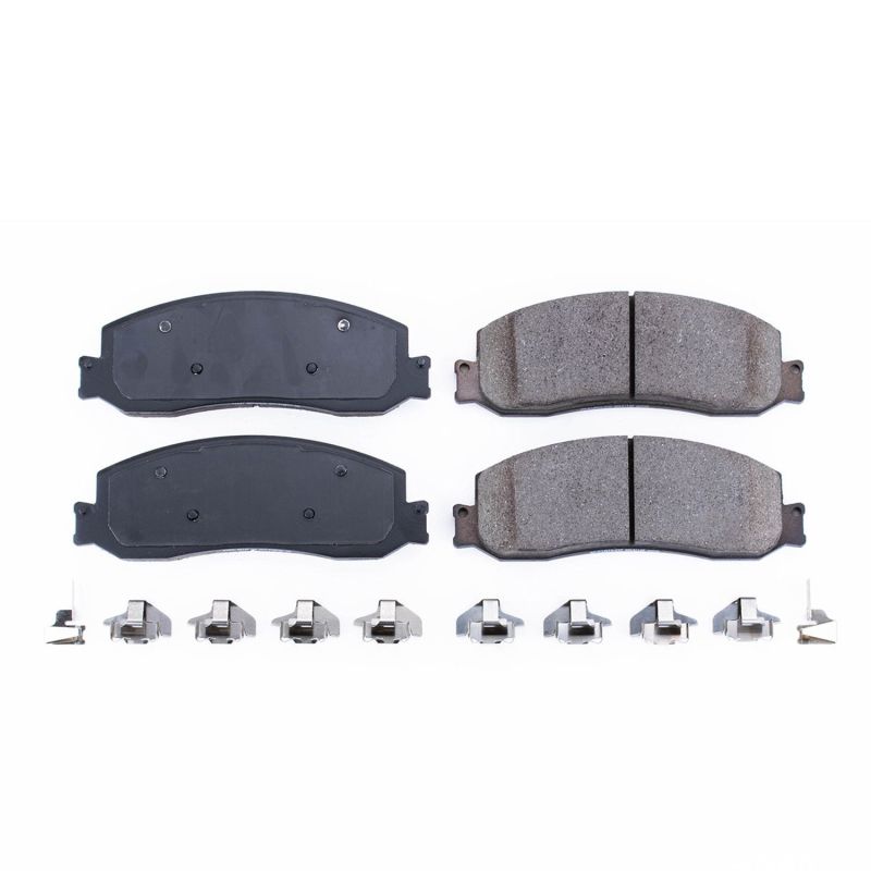 PSB Z17 Evolution Brake Pads - Power Stop 2012 Ford F-250 Super Duty Front Z17 Evolution Ceramic Brake Pads w/Hardware