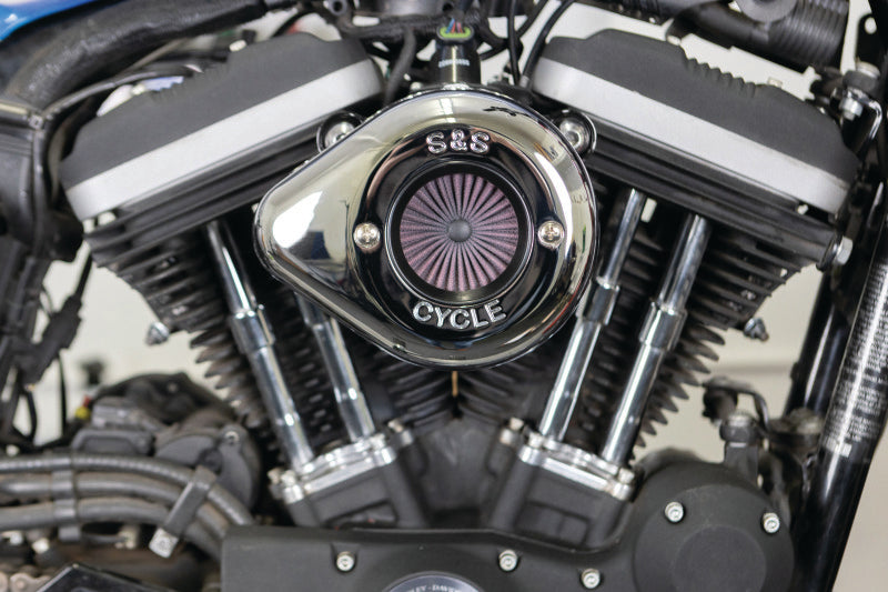 SSC Air Stinger Kits - S&S Cycle 2007+ XL Models Stealth Air Stinger w/ Chrome Teardrop