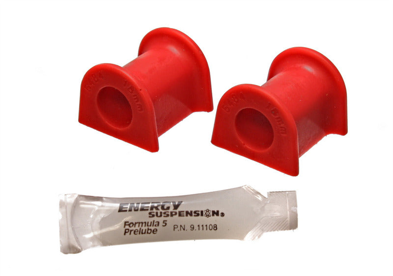 ES Sway Bar Bushings - Red - Energy Suspension 95-99 Mitsubishi Eclipse FWD Red 18mm Rear Sway Bar Bushings