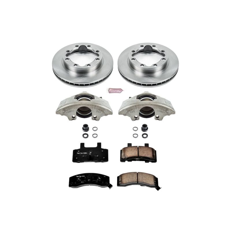 PSB Autospecialty Kit w/Cals - Power Stop 94-99 Chevrolet K1500 Suburban Front Autospecialty Brake Kit w/Calipers