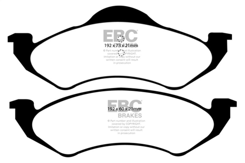 EBC Greenstuff Brake Pad Sets - EBC 99 Dodge Dakota 2WD 2.5 Greenstuff Front Brake Pads