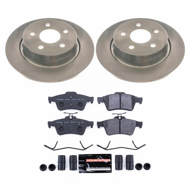 PSB Track Day SPEC Kit - Power Stop 18-23 Ford Transit Connect Rear Track Day Spec Brake Kit