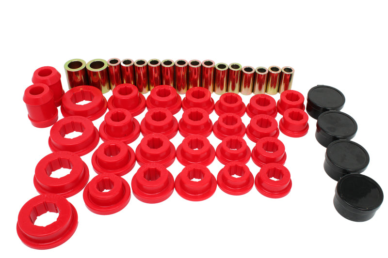 ES Cntrl Arm Bushings - Red - Energy Suspension 10-13 Nissan Altima Rear Control Arm Set - Red