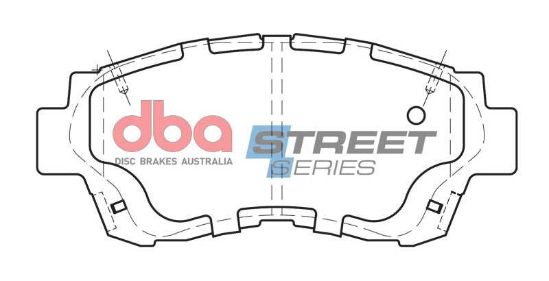 DBA Street Series Brake Pads - DBA 92-96 Lexus ES300 Street Series Front Brake Pads