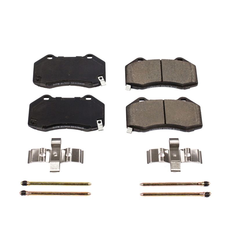 PSB Z17 Evolution Brake Pads - Power Stop 17-18 Fiat 124 Spider Front Z17 Evolution Ceramic Brake Pads w/Hardware
