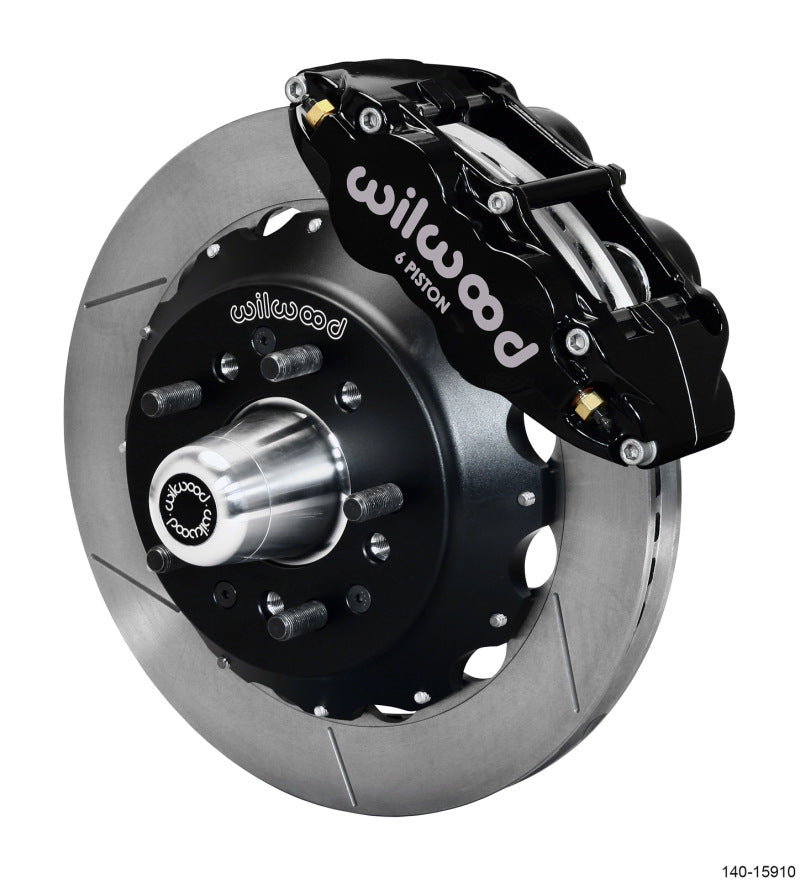 WIL Superlite Brake Kit - Wilwood Narrow Superlite 6R Front Big Brake Kit 12.88in GT Competition Series Rotor - Black
