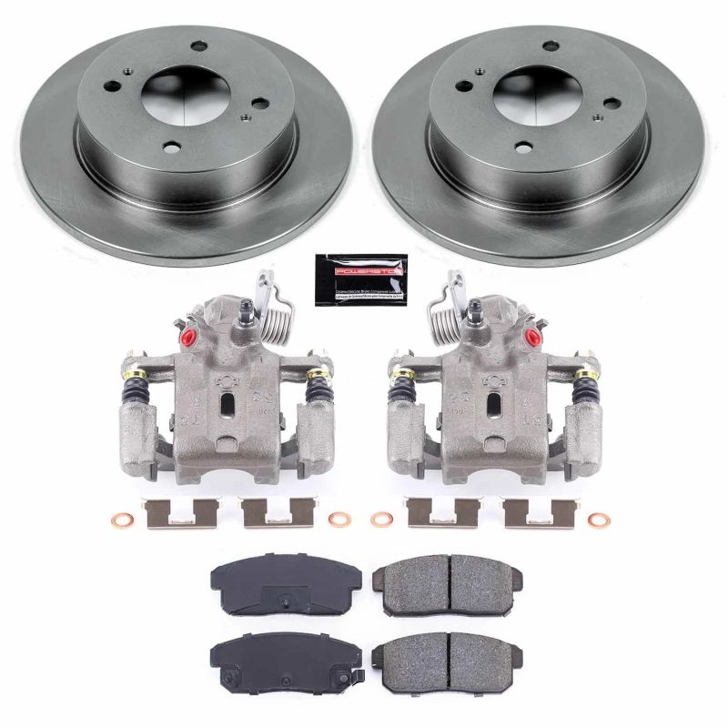 PSB Autospecialty Kit w/Cals - Power Stop 01-02 Infiniti G20 Rear Autospecialty Brake Kit w/Calipers