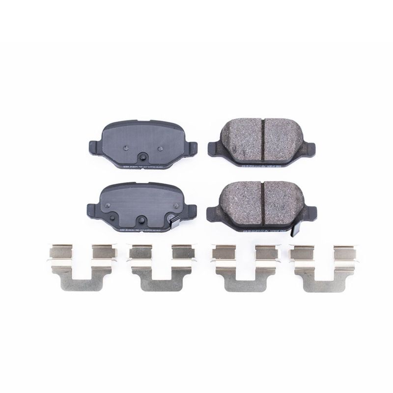 PSB Z17 Evolution Brake Pads - Power Stop 12-17 Fiat 500 Rear Z17 Evolution Ceramic Brake Pads w/Hardware