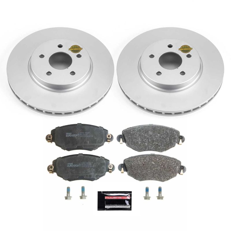 PSB Euro-Stop Kit - Power Stop 02-08 Jaguar X-Type Front Euro-Stop Brake Kit