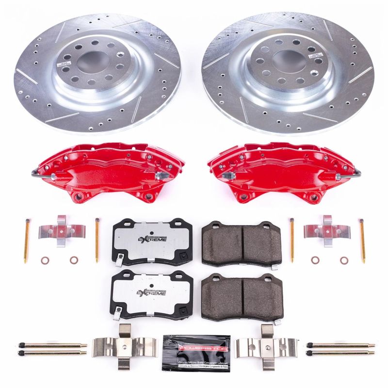 PSB Z26 Street Kit w/Cals - Power Stop 12-16 Tesla S Rear Z26 Street Warrior Brake Kit w/Calipers