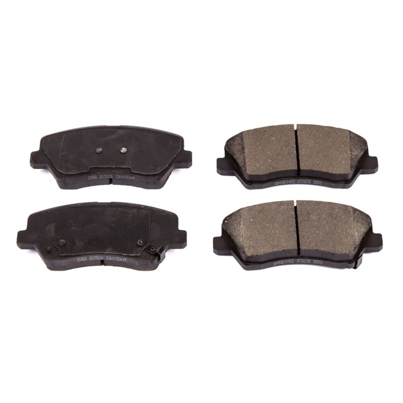 PSB Z16 Evolution Brake Pads - Power Stop 2017 Hyundai Elantra GT Front Z16 Evolution Ceramic Brake Pads