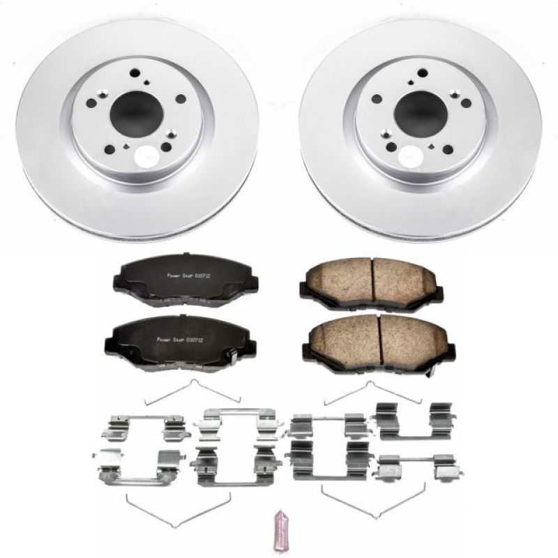 PSB Z17 Evolution Coated Kit - Power Stop 12-16 Honda CR-V Front Z17 Evolution Geomet Coated Brake Kit