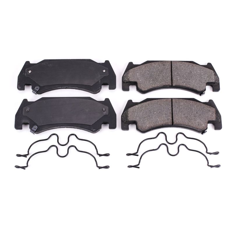 PSB Z17 Evolution Brake Pads - Power Stop 2005 Dodge Ram 1500 Front Z17 Evolution Ceramic Brake Pads w/Hardware