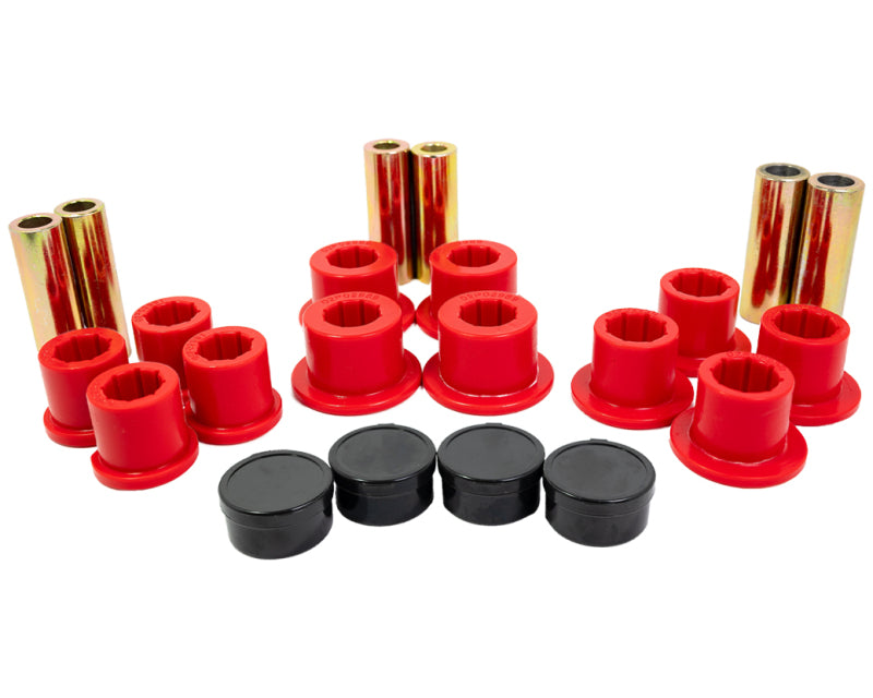 ES Leaf Spring Pads - Red - Energy Suspension 15-19 Silverado/Sierra Rear Leaf Spring Bushing Set - Red