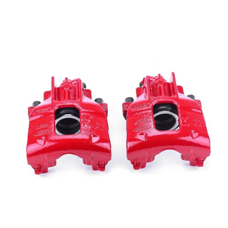 PSB Red Calipers - Power Stop 00-04 Ford Focus Front Red Calipers w/o Brackets - Pair