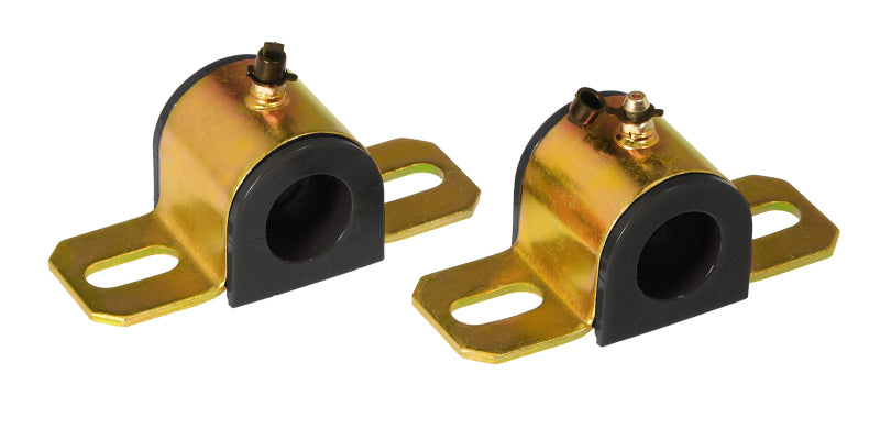 PRO Sway/End Link Bush - Blk - Prothane Universal Greasable Sway Bar Bushings - 1in - Type B Bracket - Black