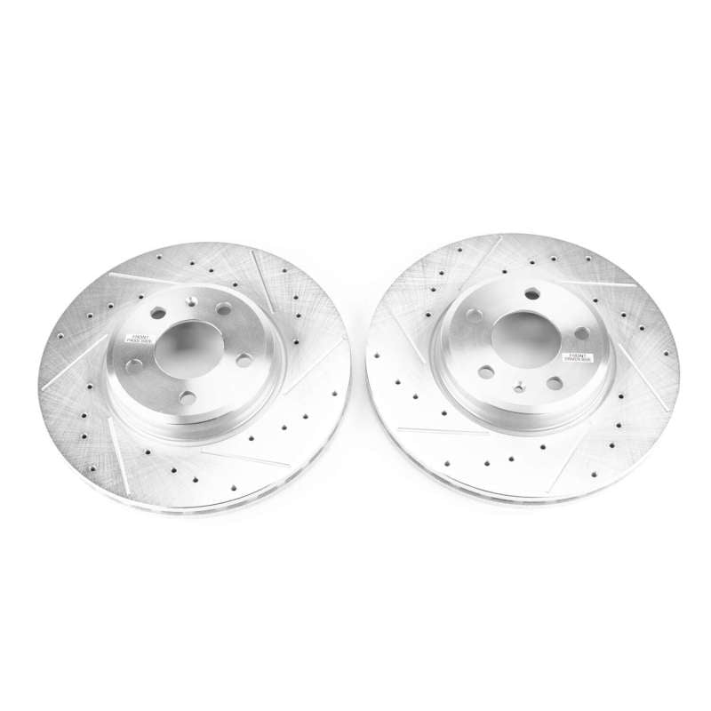 PSB Evolution Drill/Slot Rotor - Power Stop 17-19 Audi A4 Front Evolution Drilled & Slotted Rotors - Pair