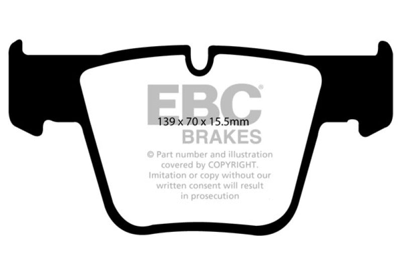 EBC Redstuff Brake Pad Sets - EBC 07-11 Mercedes-Benz CL63 AMG 6.2 Redstuff Front Brake Pads