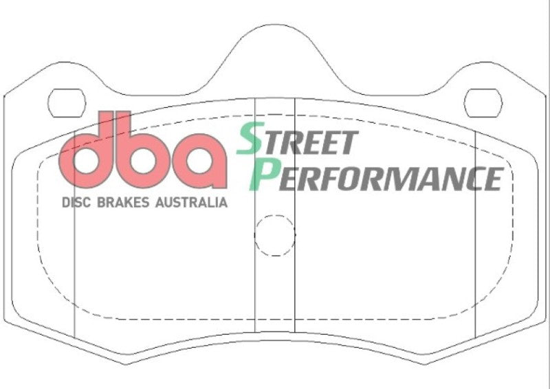 DBA SP Performance Brake Pads - DBA 10-14 Lotus Evora SP Performance Front Brake Pads