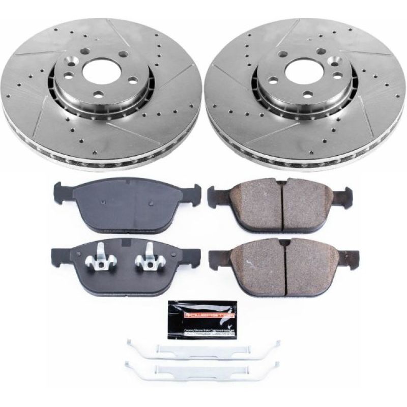 PSB Z23 Evolution Kit - Power Stop 10-15 Volvo XC60 Front Z23 Evolution Sport Brake Kit