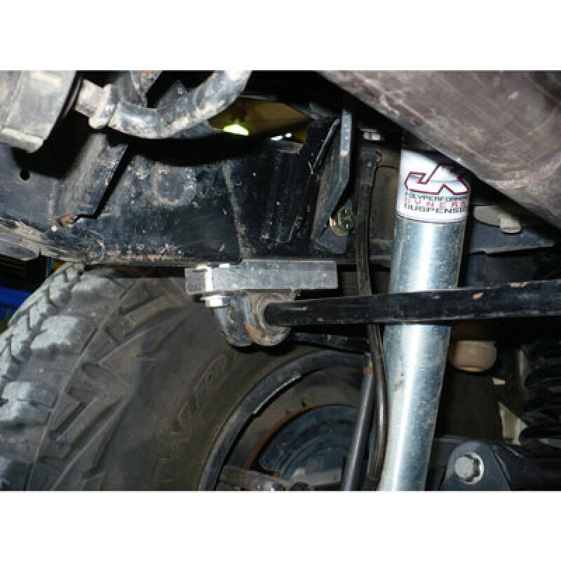 SYN Sway Bars - Synergy 07-18 Jeep Wrangler JK/JKU Rear Sway Bar Drop Bracket Kit Billet Alum 1.0in Drop