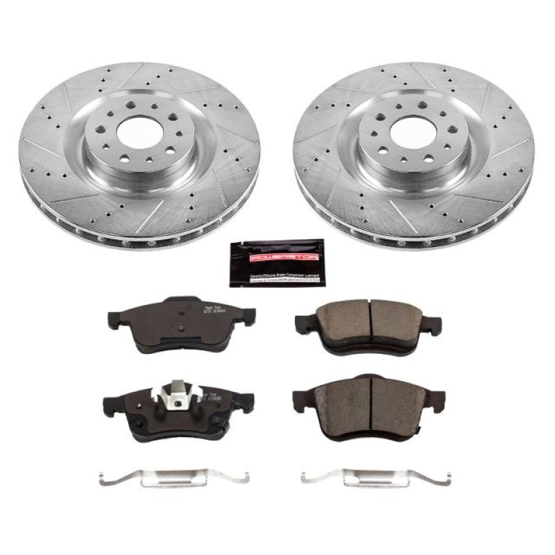 PSB Z23 Evolution Kit - Power Stop 14-19 Fiat 500L Front Z23 Evolution Sport Brake Kit