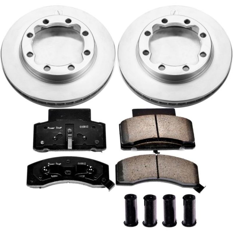 PSB Z17 Evolution Coated Kit - Power Stop 90-00 Chevrolet K3500 Front Z17 Evolution Geomet Coated Brake Kit