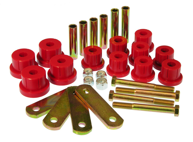 PRO Spring/Shackle Bush- Red - Prothane 67-81 Chevy Camaro HD Spring & Shackles Bushings - Red