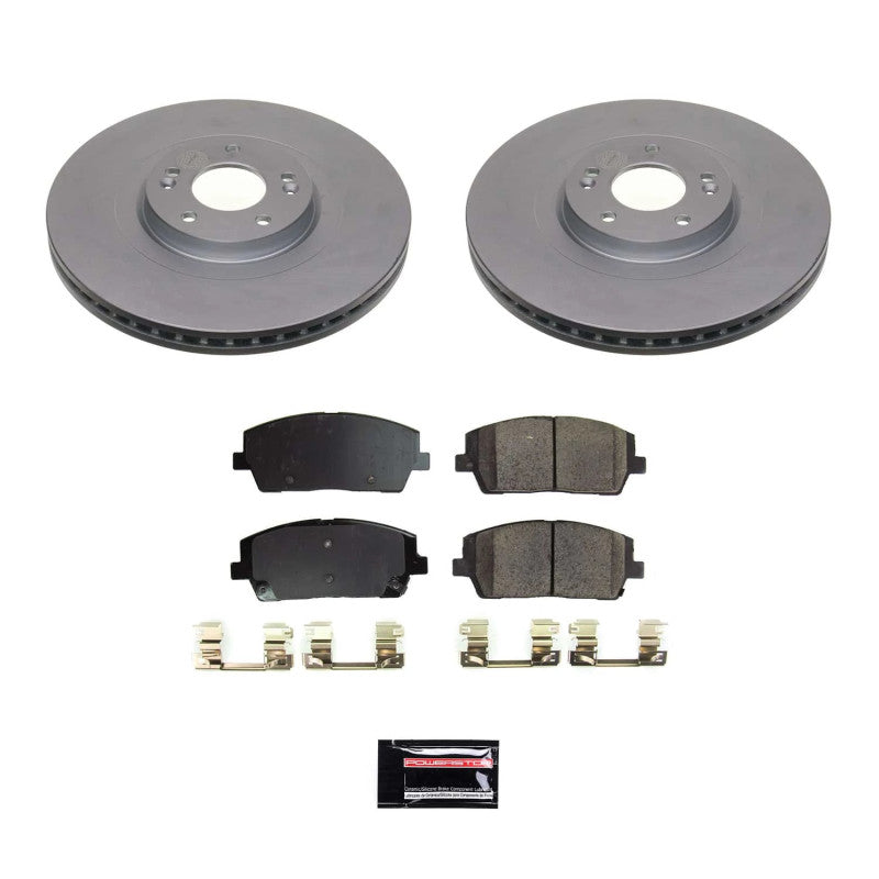 PSB Z17 Evolution Coated Kit - Power Stop 20-22 Hyundai Palisade Front Z17 Coated Brake Kit