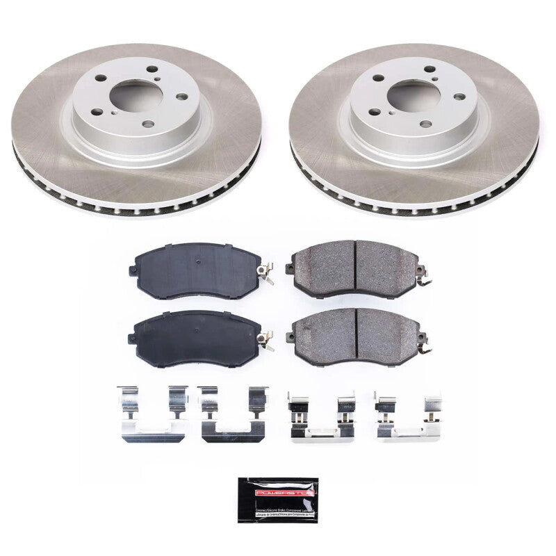 PSB Semi-Coated Rotor Kits - Power Stop 11-16 Subaru Impreza Front Semi-Coated Rotor Kit